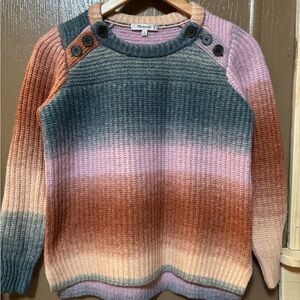 Madewell Multicolor Button-Accent Sweater